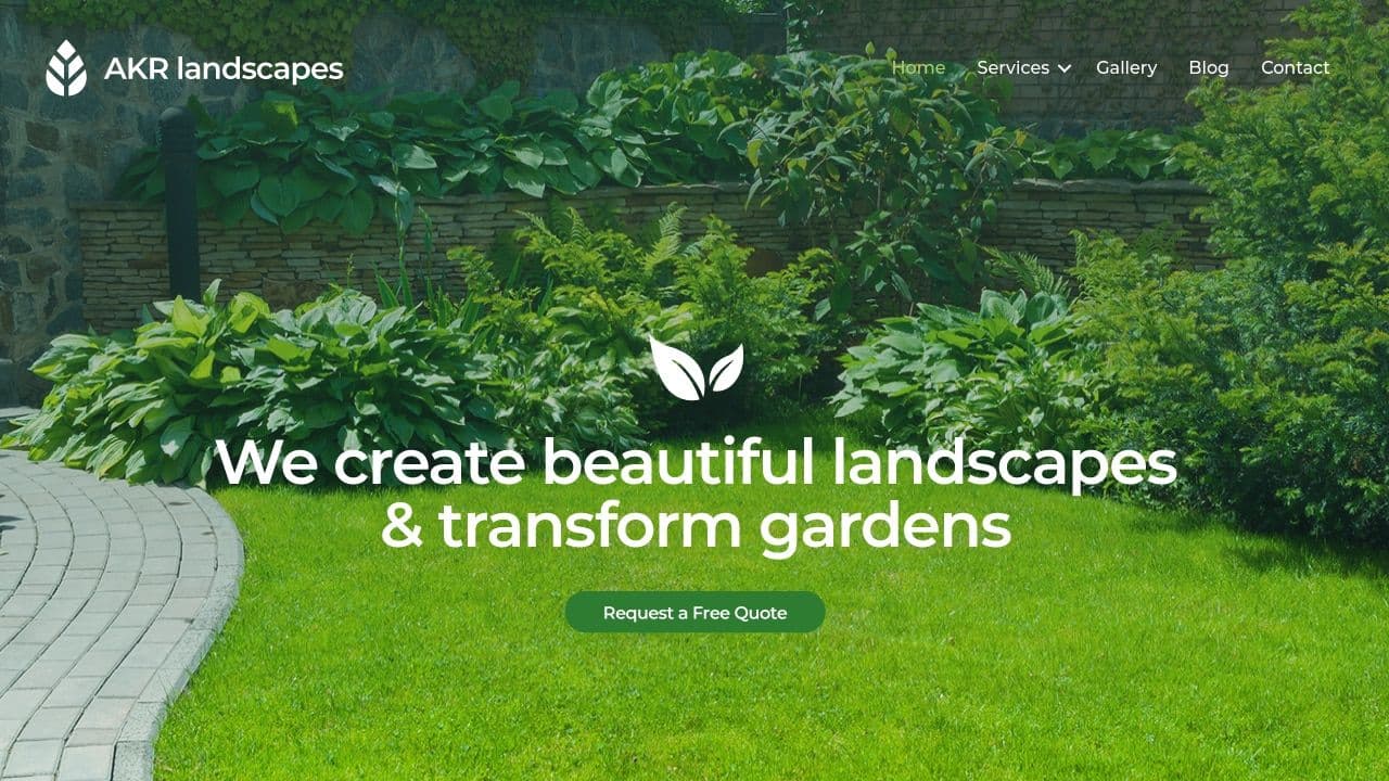 A R LANDSCAPERS LIMITED website screenshot