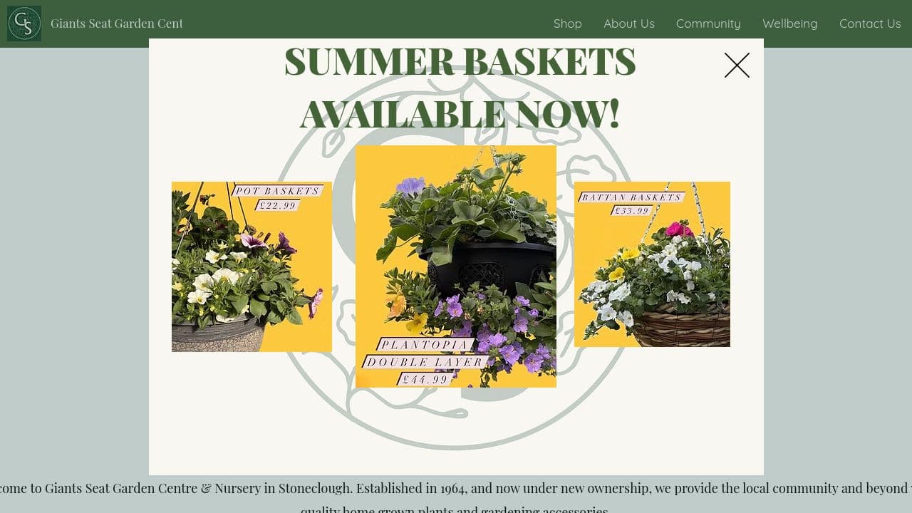 GIANTS SEAT GARDEN CENTRE LIMITED website screenshot