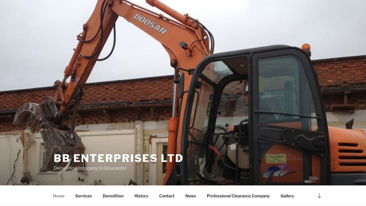 B.B. ENTERPRISES (CONTRACTORS GLOUCESTER) LIMITED website screenshot