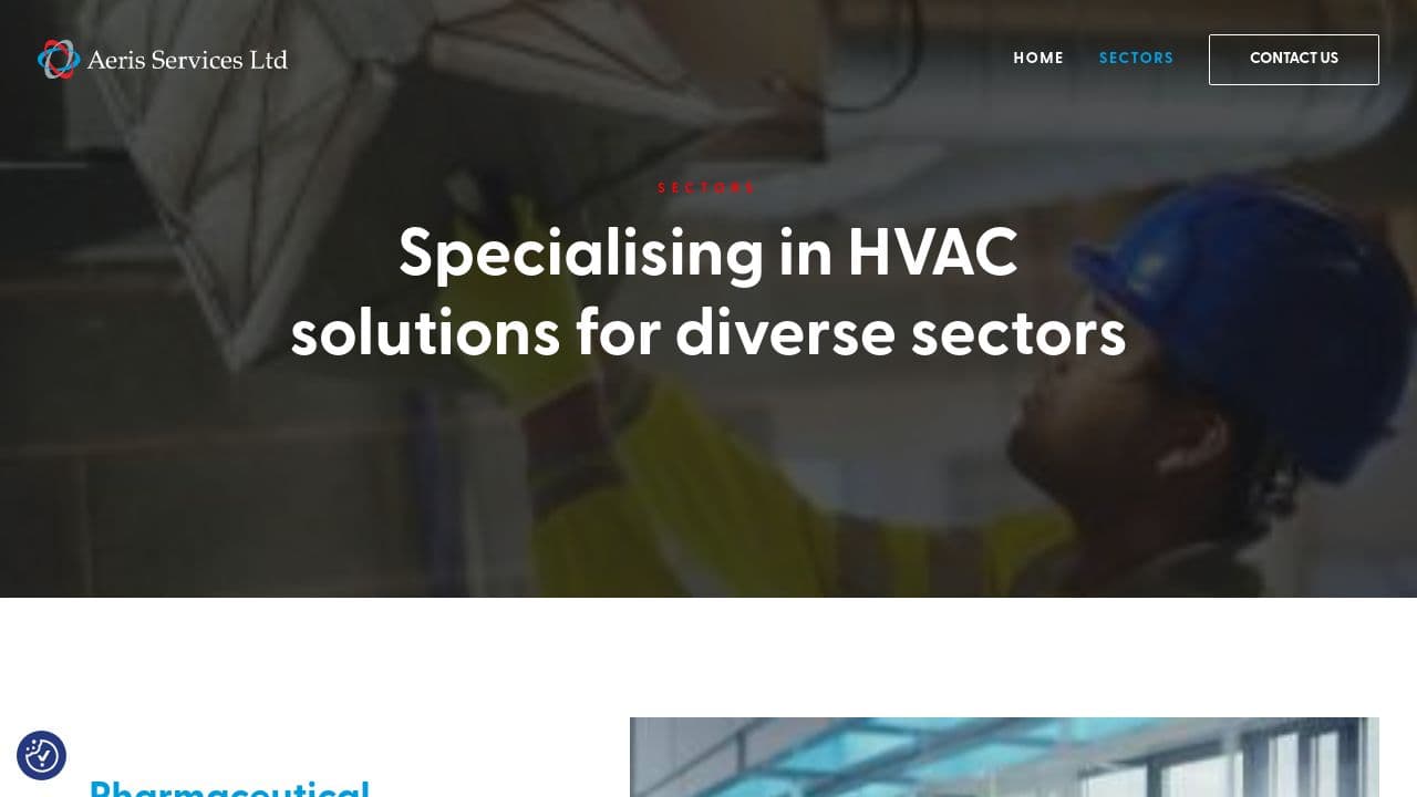 AERIS SERVICES LIMITED website screenshot