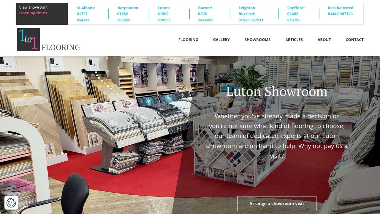 1 TO 1 FLOORING (LONDON) LIMITED website screenshot