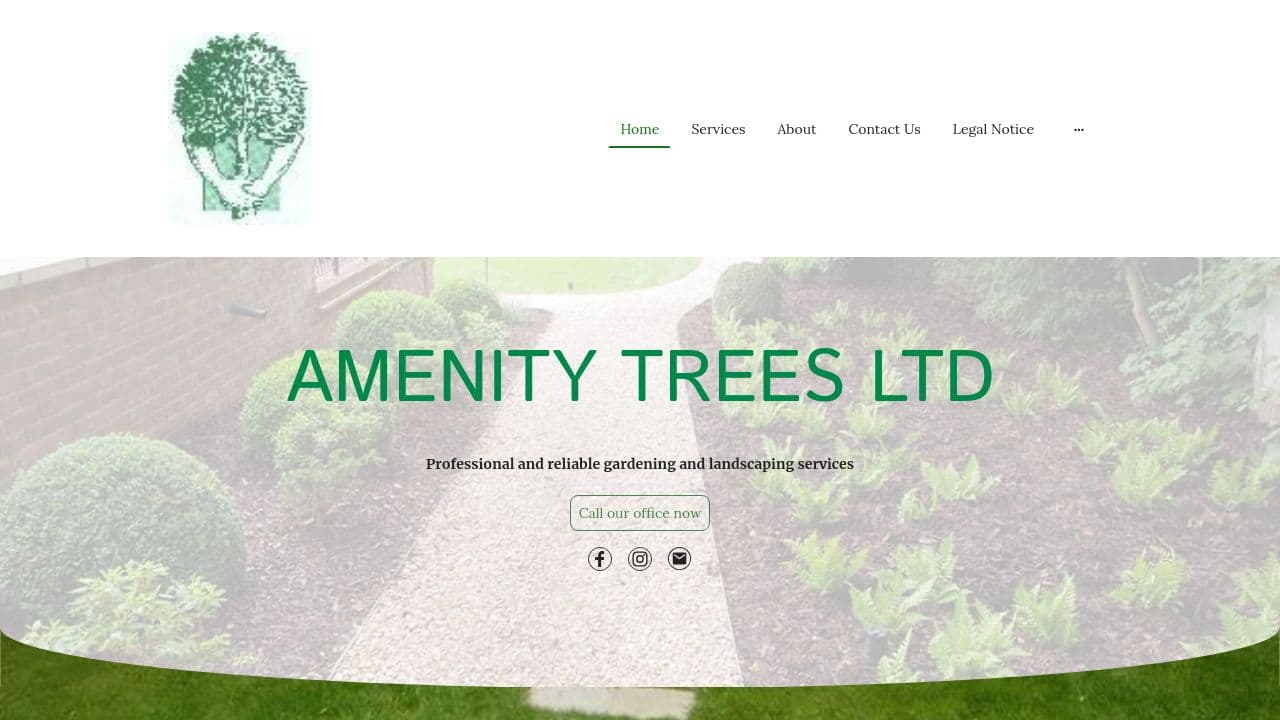 AMENITY TREES LIMITED website screenshot