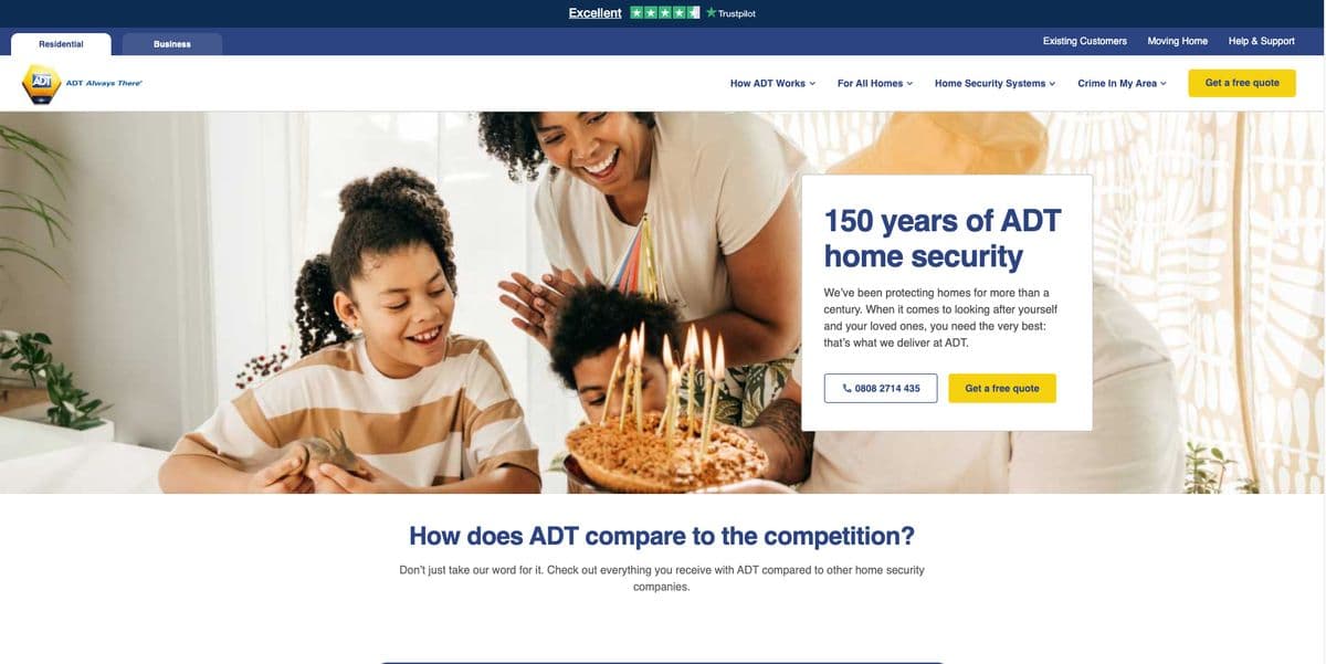 ADT Fire and Security plc — Home Security in Sunbury-on-Thames