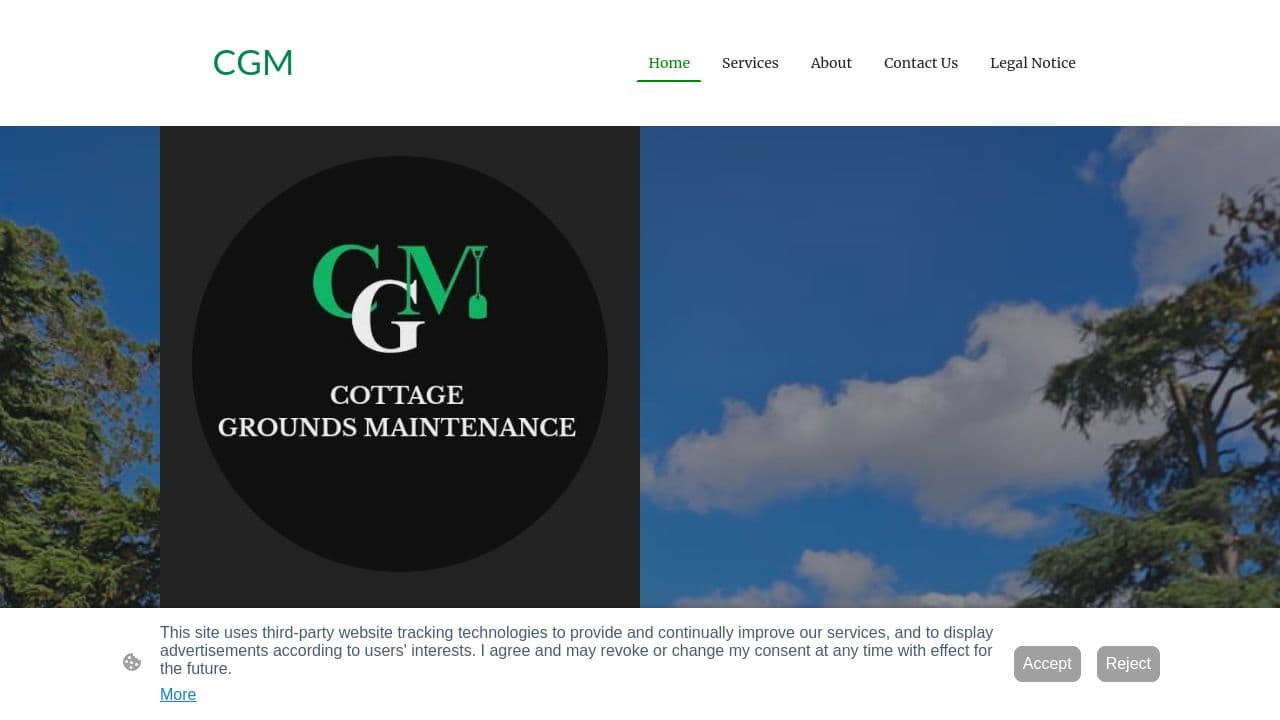 COTTAGE GROUNDS MAINTENANCE LTD website screenshot