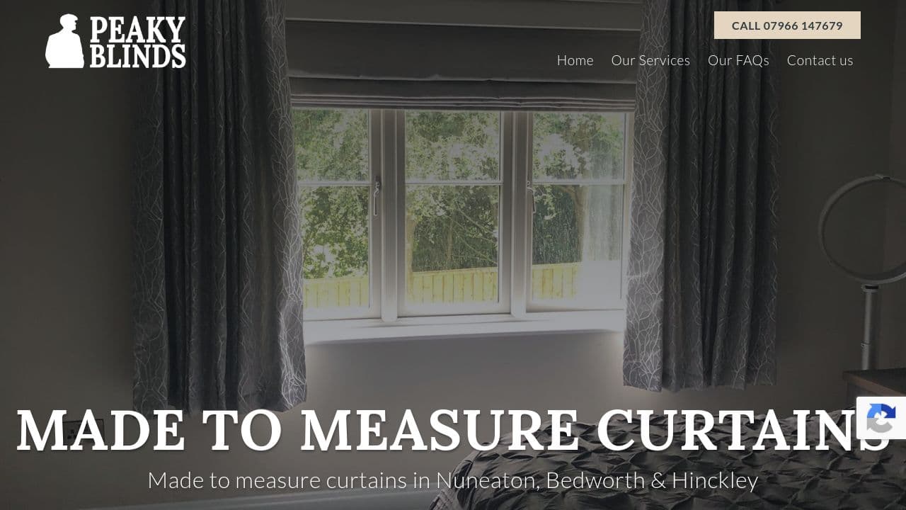 CURTAINS MADE TO MEASURE LTD website screenshot
