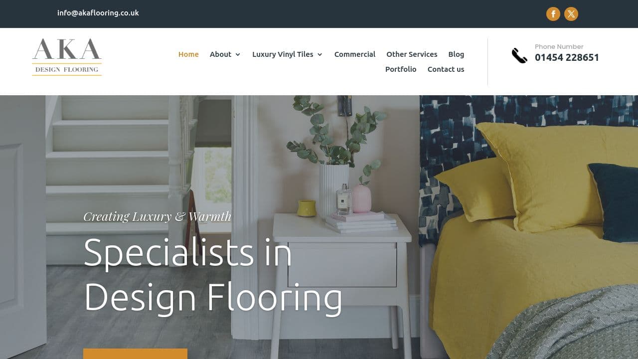AKA FLOORING LTD website screenshot