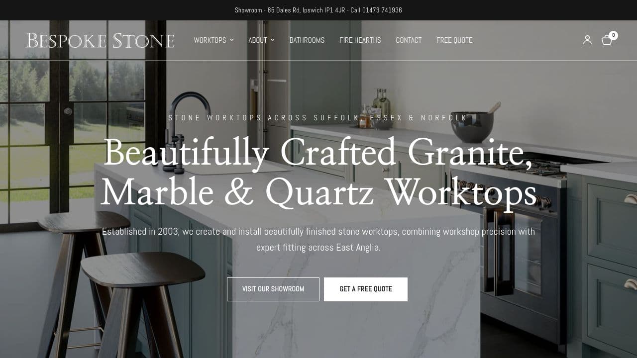 BESPOKE STONE LTD website screenshot