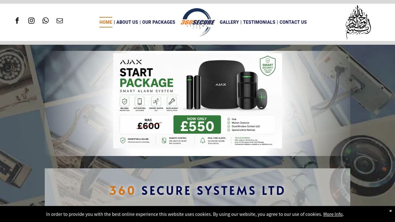 360 SECURE SYSTEMS LTD website screenshot