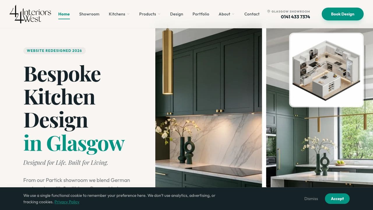 44 INTERIORS WEST LTD website screenshot