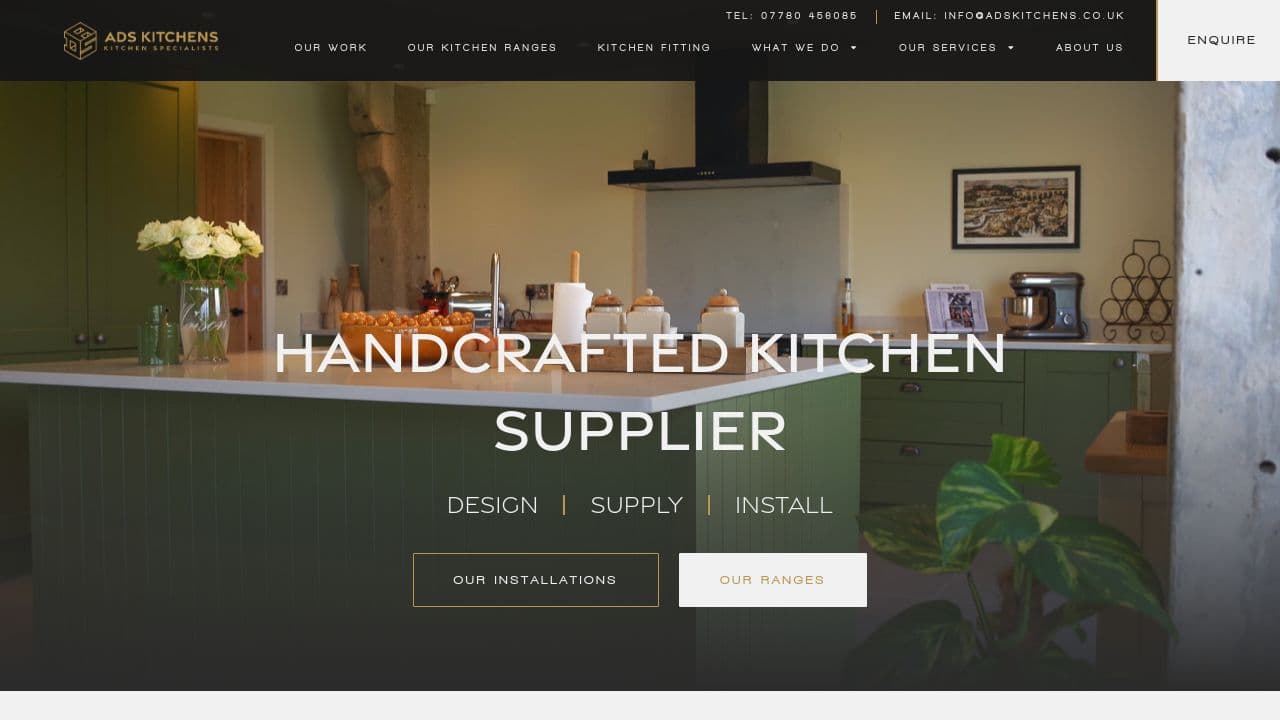 ADS KITCHENS LIMITED website screenshot