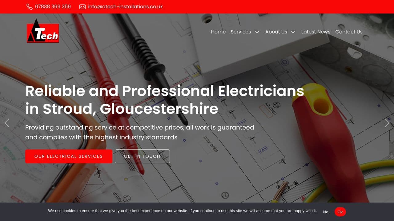A-TECH INSTALLATIONS LIMITED website screenshot