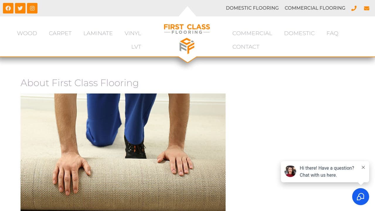 1ST CLASS FLOORS LIMITED website screenshot