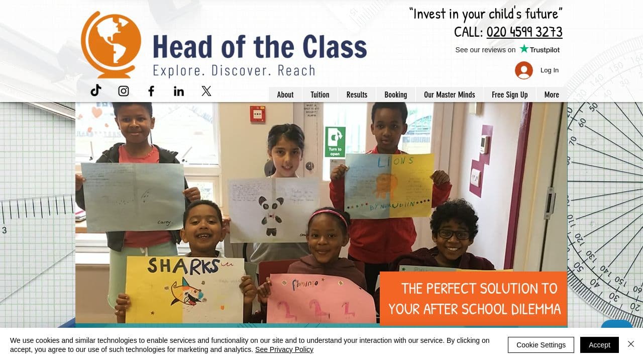 A CLASS LTD website screenshot