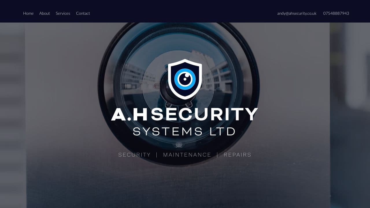 AH SECURITY LTD website screenshot