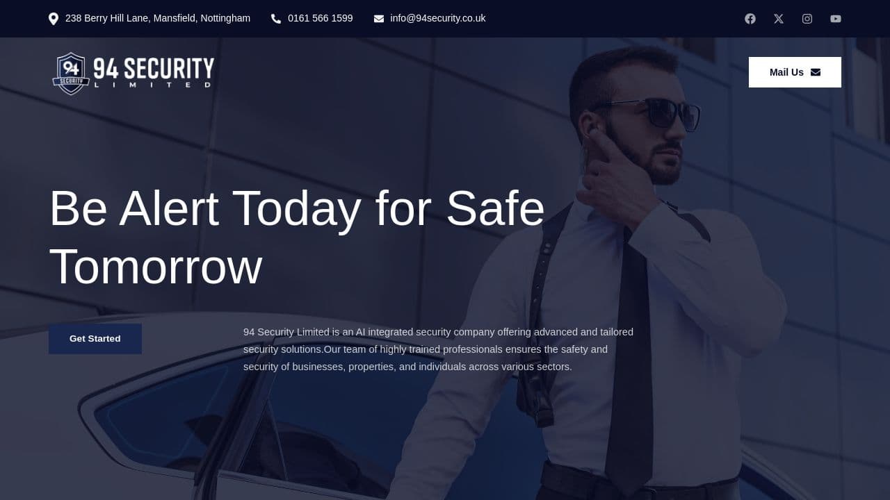 94 SECURITY LIMITED website screenshot