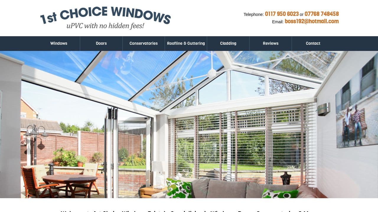1ST CHOICE WINDOWS (UK) LIMITED website screenshot