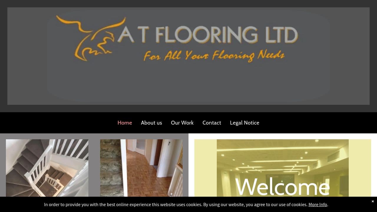 A. & T. FLOORING LIMITED website screenshot