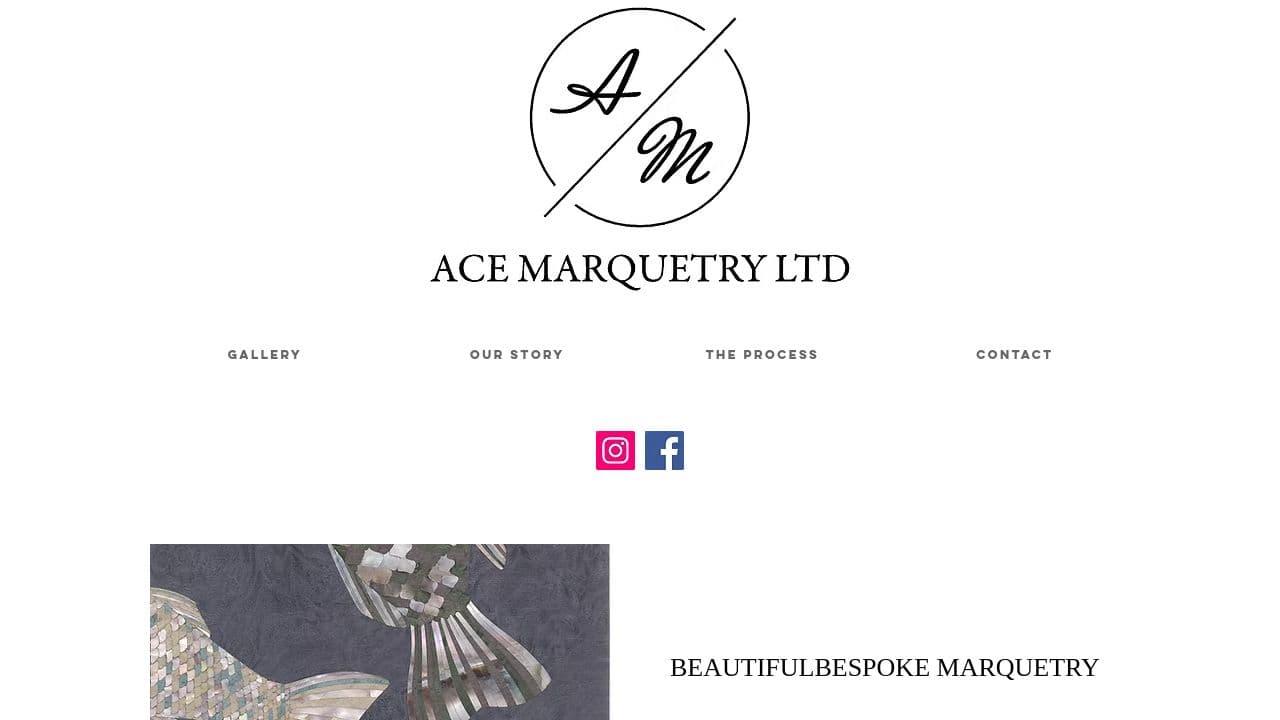 A C E MARQUETRY LIMITED website screenshot