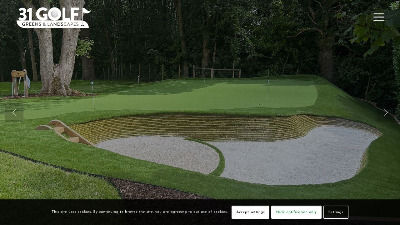 31GOLFGREENS LTD website screenshot