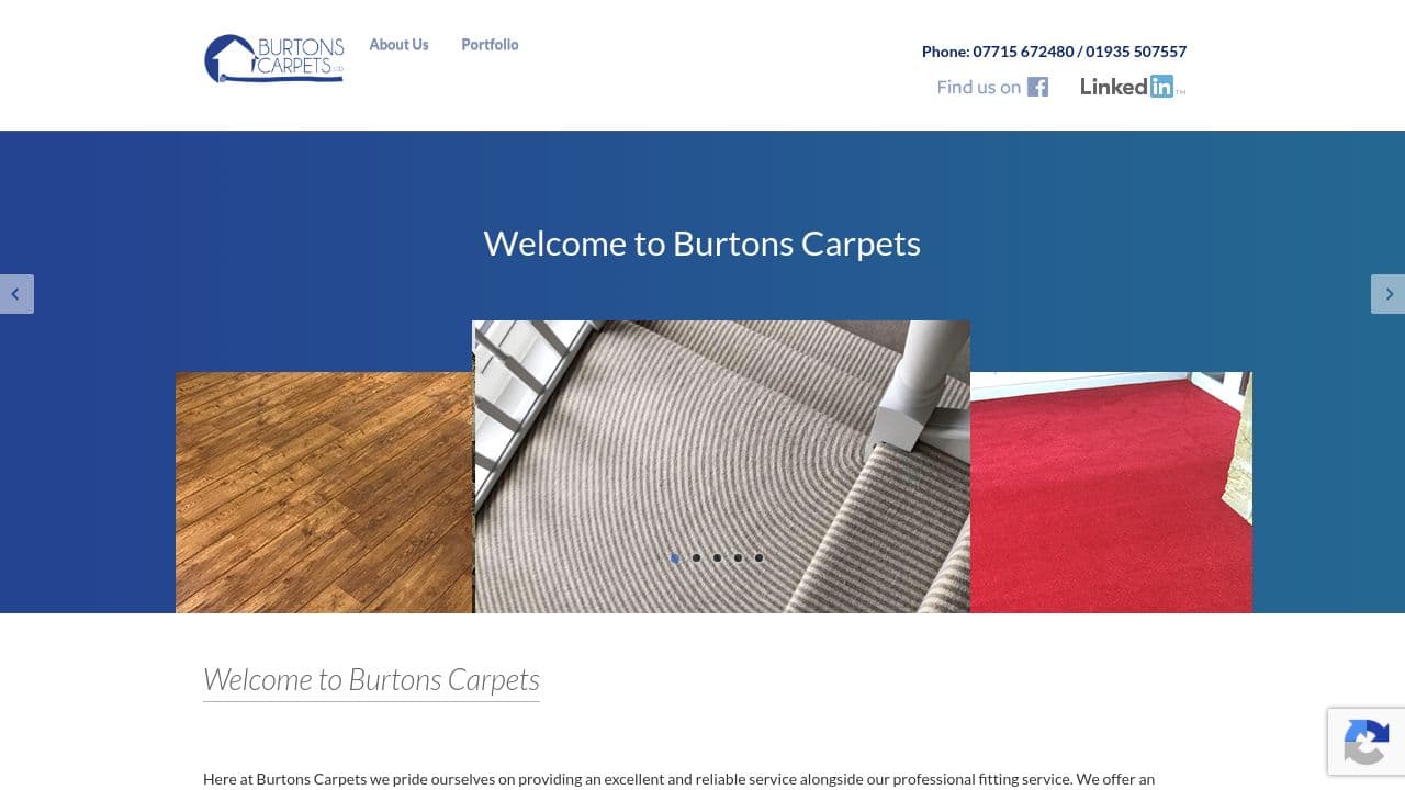 BURTONS CARPETS LIMITED website screenshot