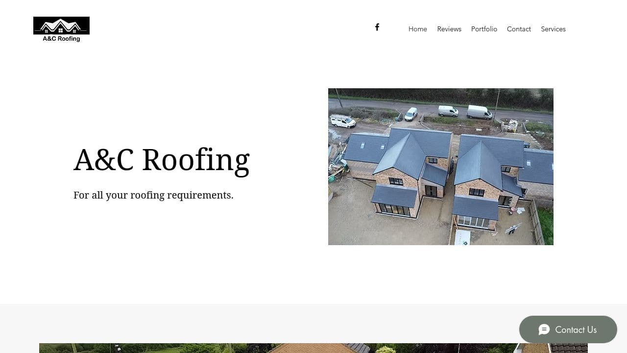 A&C ROOFING SERVICES LTD website screenshot