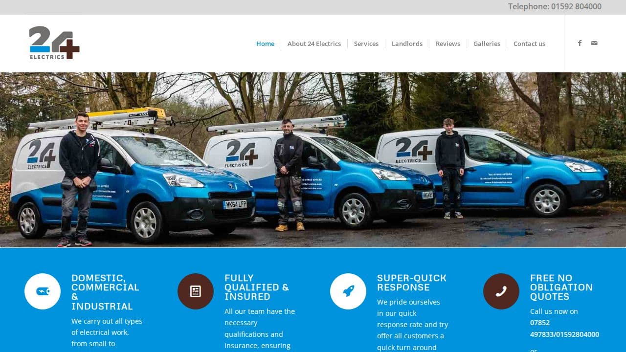 24 ELECTRICS LIMITED website screenshot