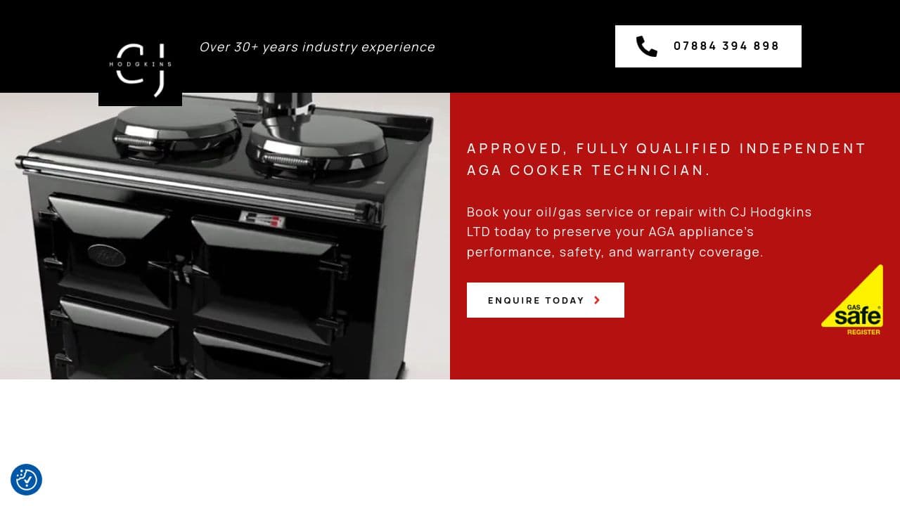 C.J. HODGKINS LIMITED website screenshot