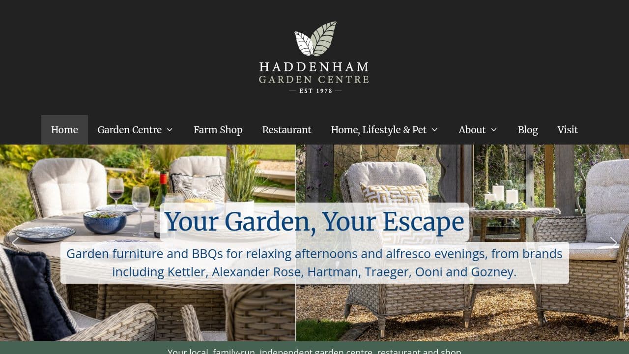HADDENHAM GARDEN CENTRE LIMITED website screenshot