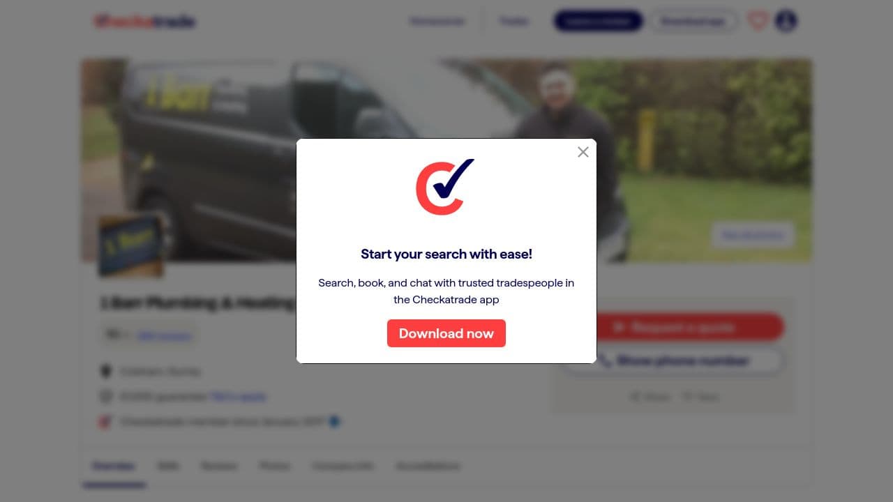 1 BARR PLUMBING & HEATING LTD website screenshot
