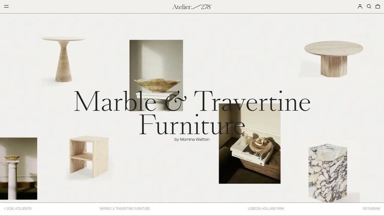 ATELIER278 LIMITED website screenshot