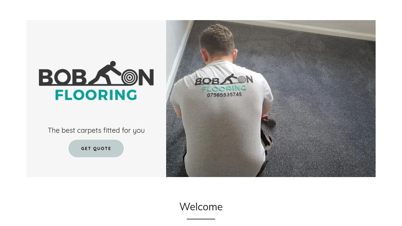 BOB ON FLOORING LTD website screenshot