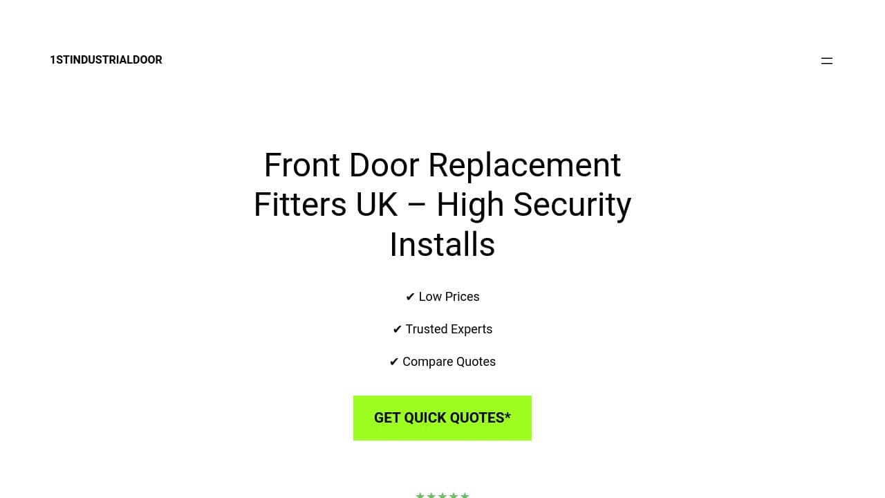 1ST INDUSTRIAL DOOR COMPANY LIMITED website screenshot