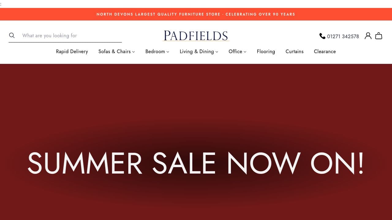 B.C.PADFIELD & COMPANY,LIMITED website screenshot