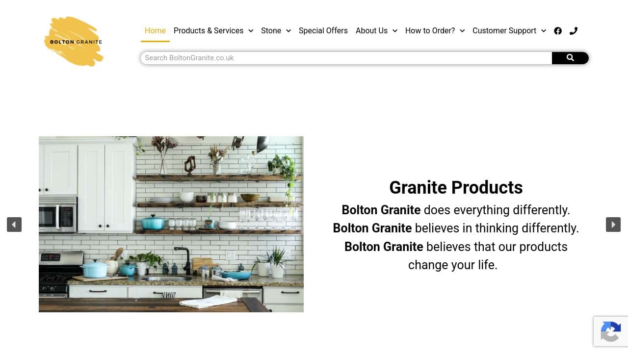 BOLTON GRANITE LTD website screenshot