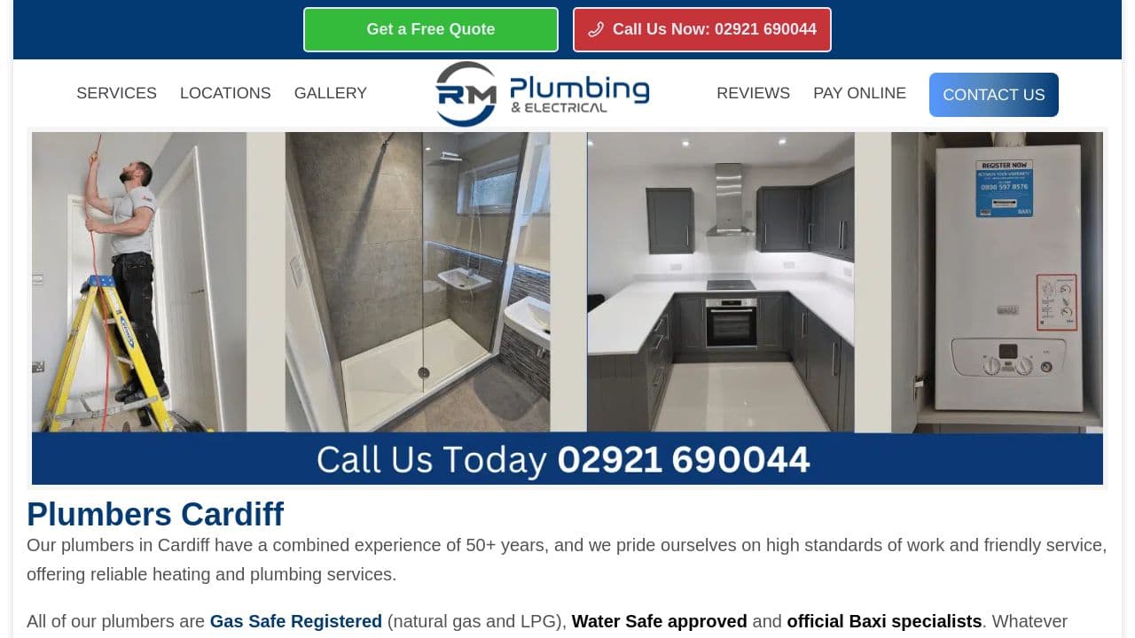 24/7 PLUMBING HEATING ELECTRICAL LIMITED website screenshot