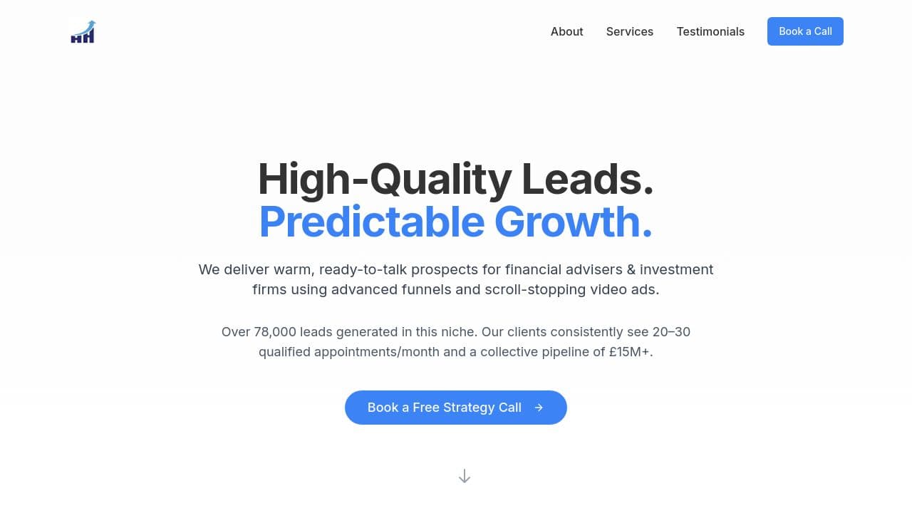 A & H MARKETING LIMITED website screenshot