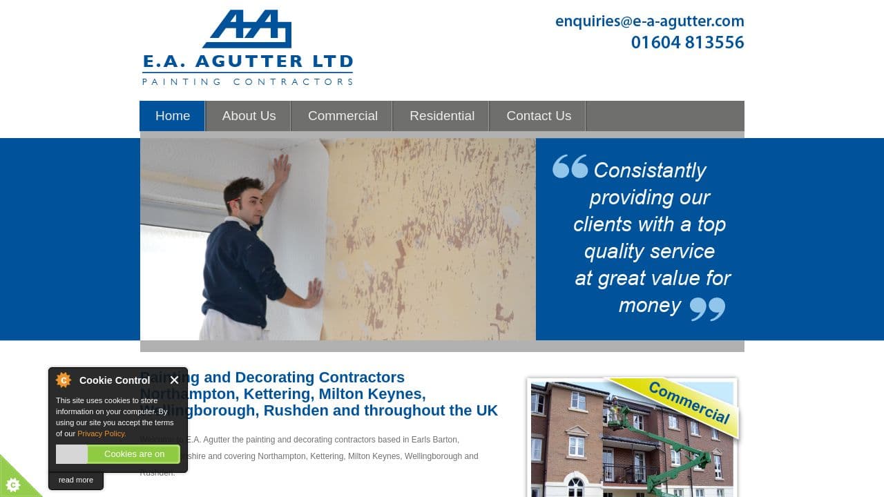 E.A. AGUTTER LIMITED website screenshot