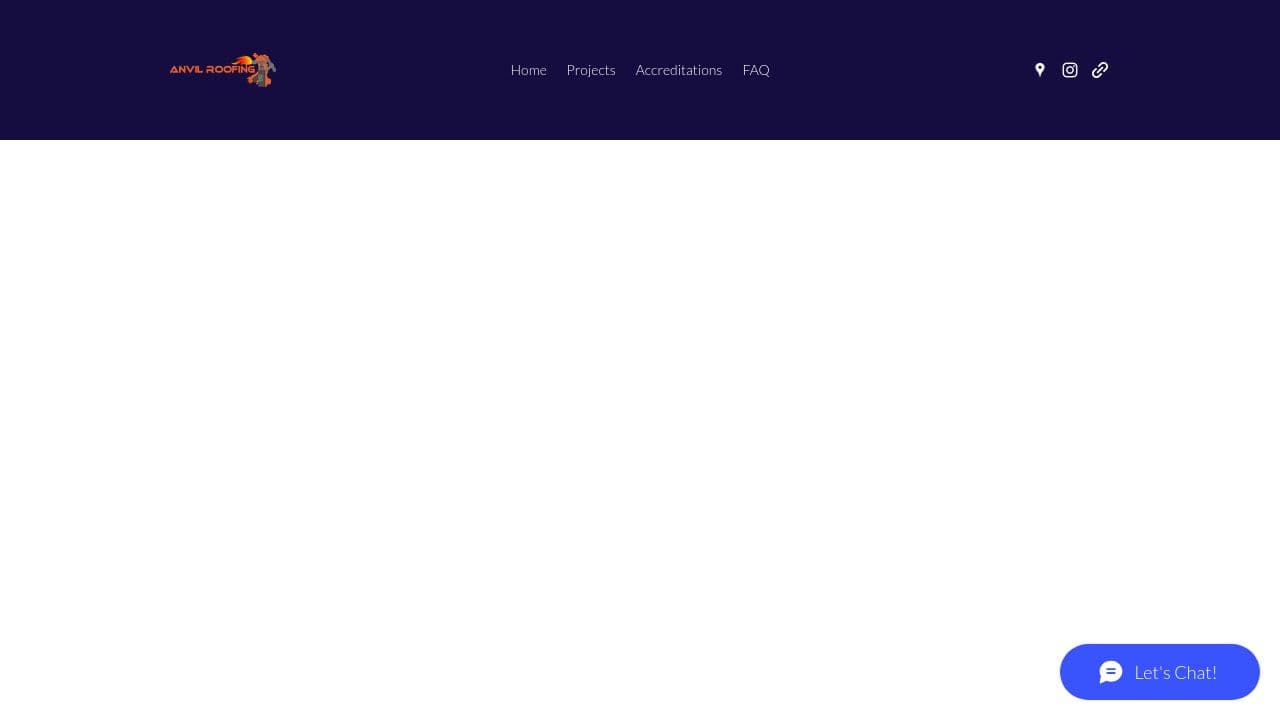 ANVIL ROOFING LIMITED website screenshot