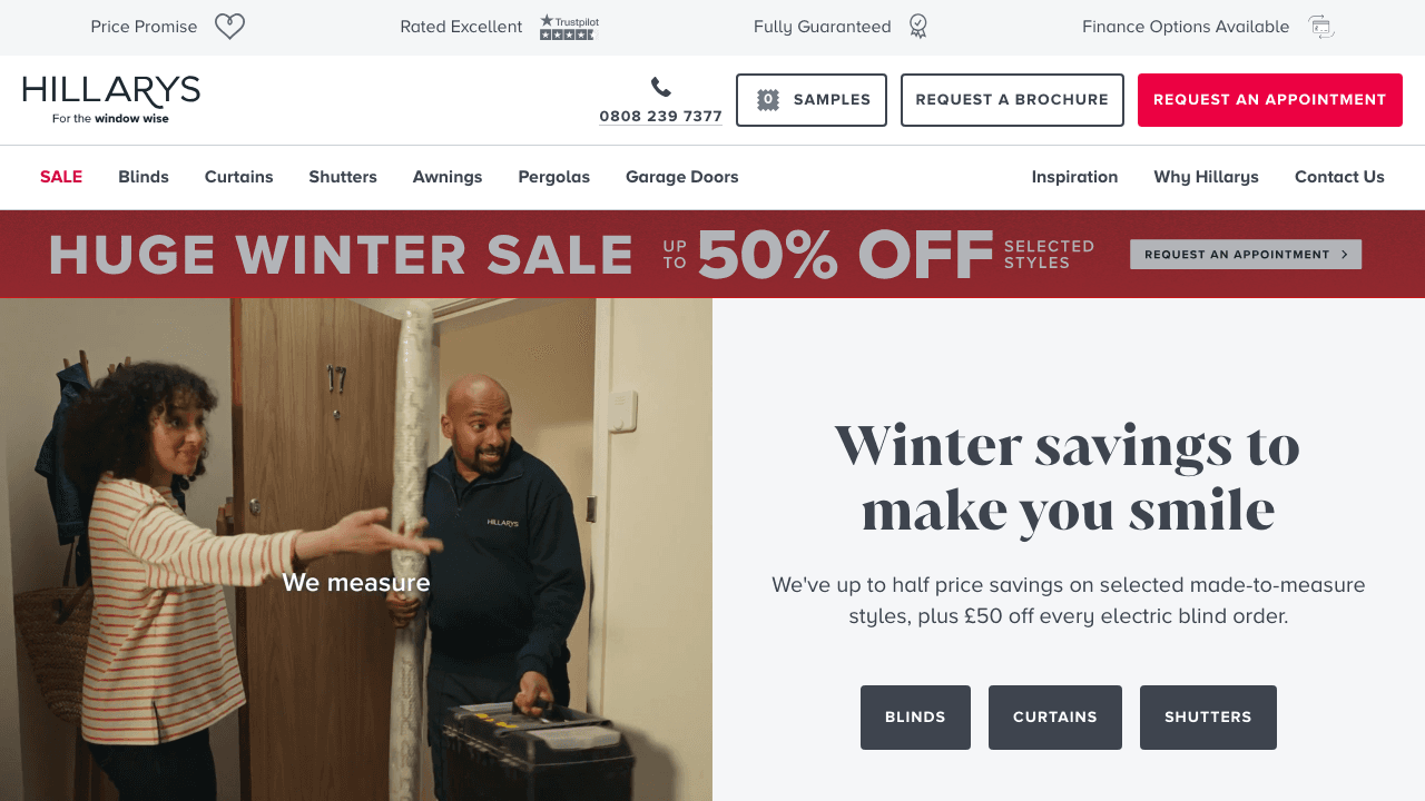Hillarys (Hunter Douglas) — Soft Furnishings in Nottingham