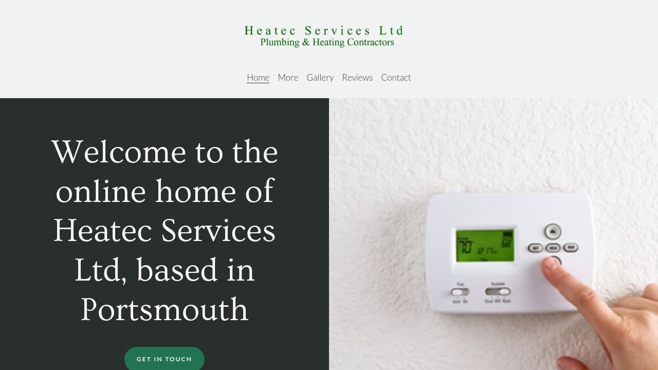 HEATEC SERVICES LIMITED website screenshot