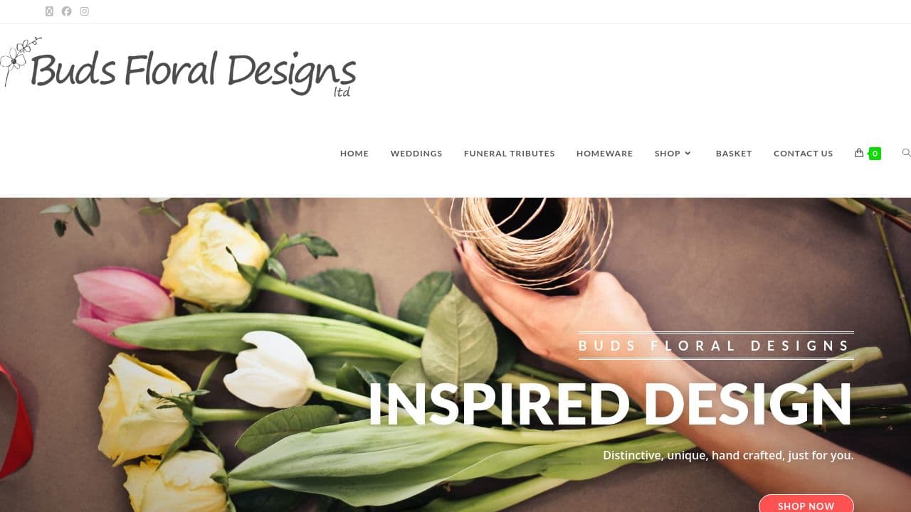 BUDS FLORAL (LEICESTER) DESIGNS LIMITED website screenshot