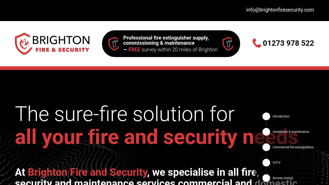 BN FIRE & SECURITY LTD website screenshot