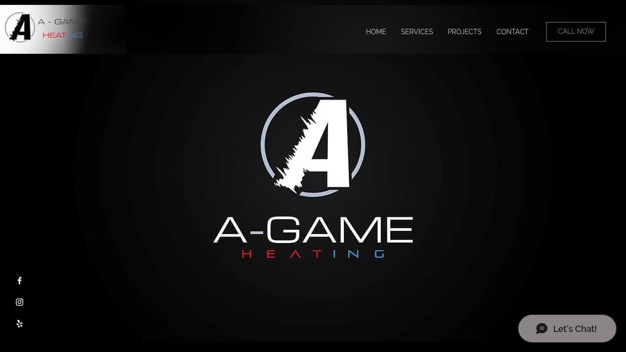 A GAME HEATING LIMITED website screenshot