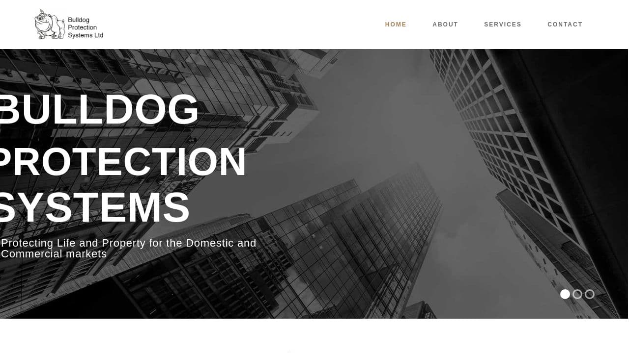 BULLDOG PROTECTION SYSTEMS LIMITED website screenshot