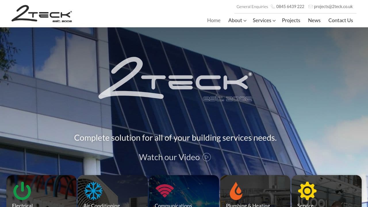 2 TECK LIMITED website screenshot