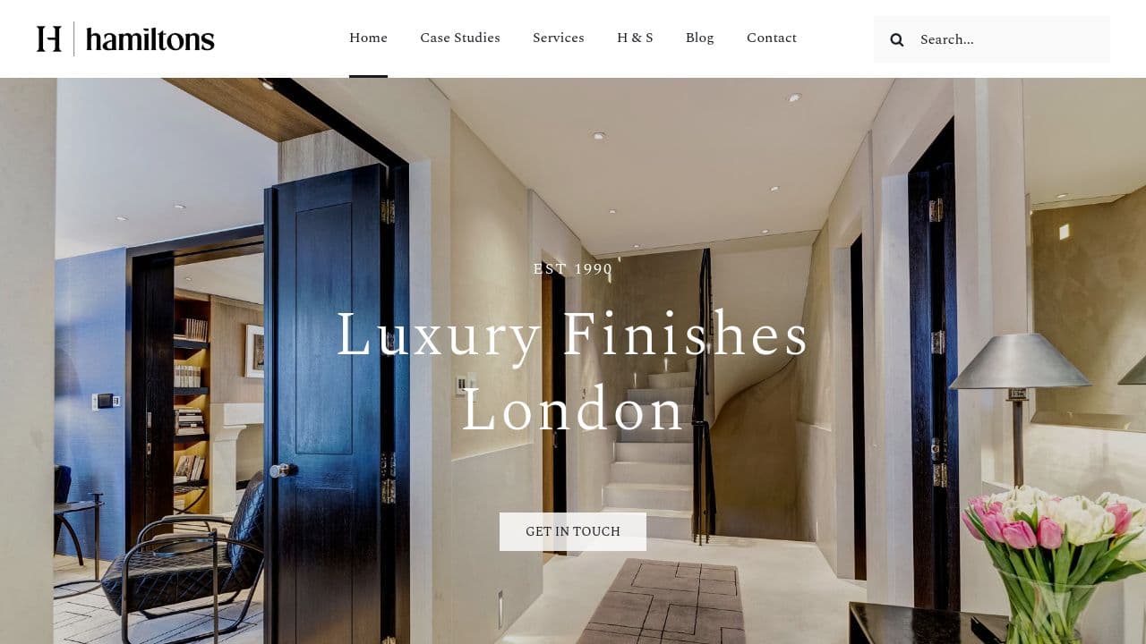 HAMILTONS DECORATING LIMITED website screenshot