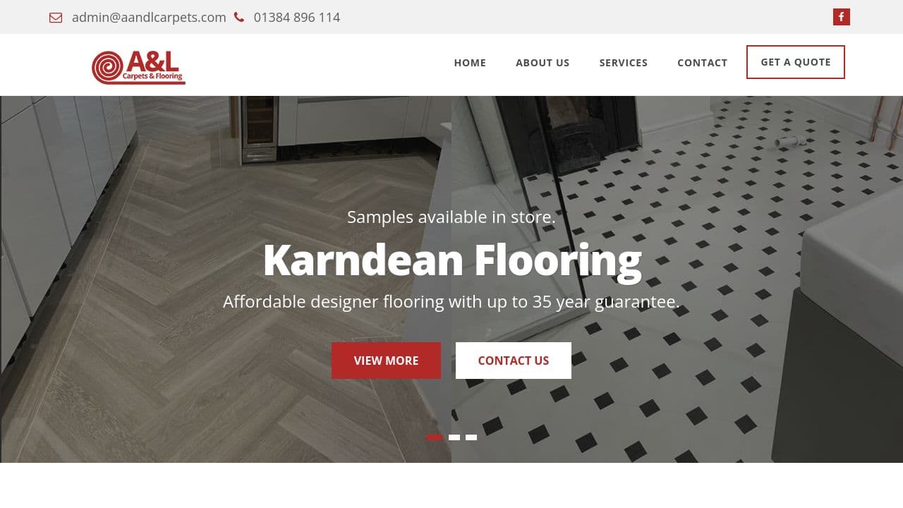 A & L CARPETS & FLOORING LIMITED website screenshot
