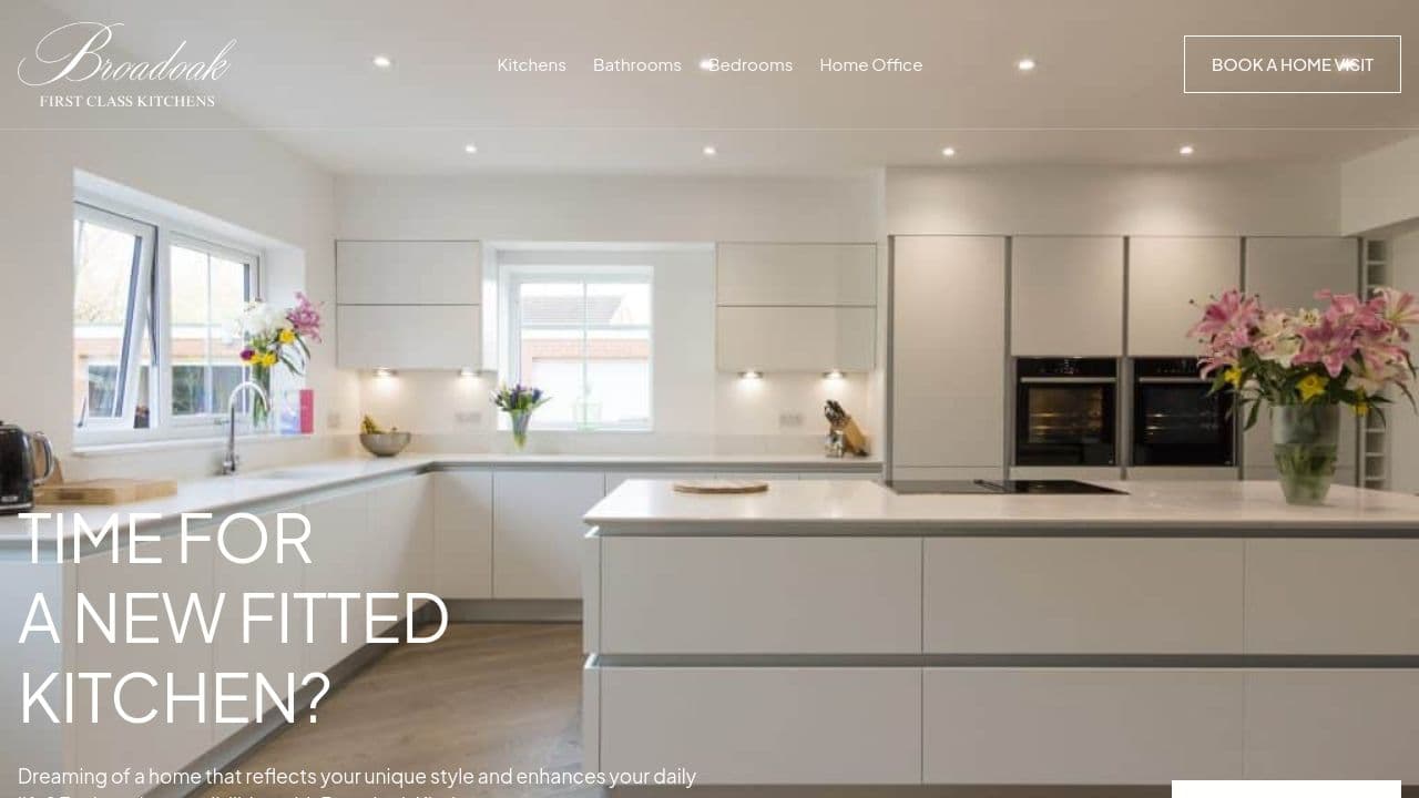 BROADOAK KITCHENS LTD website screenshot