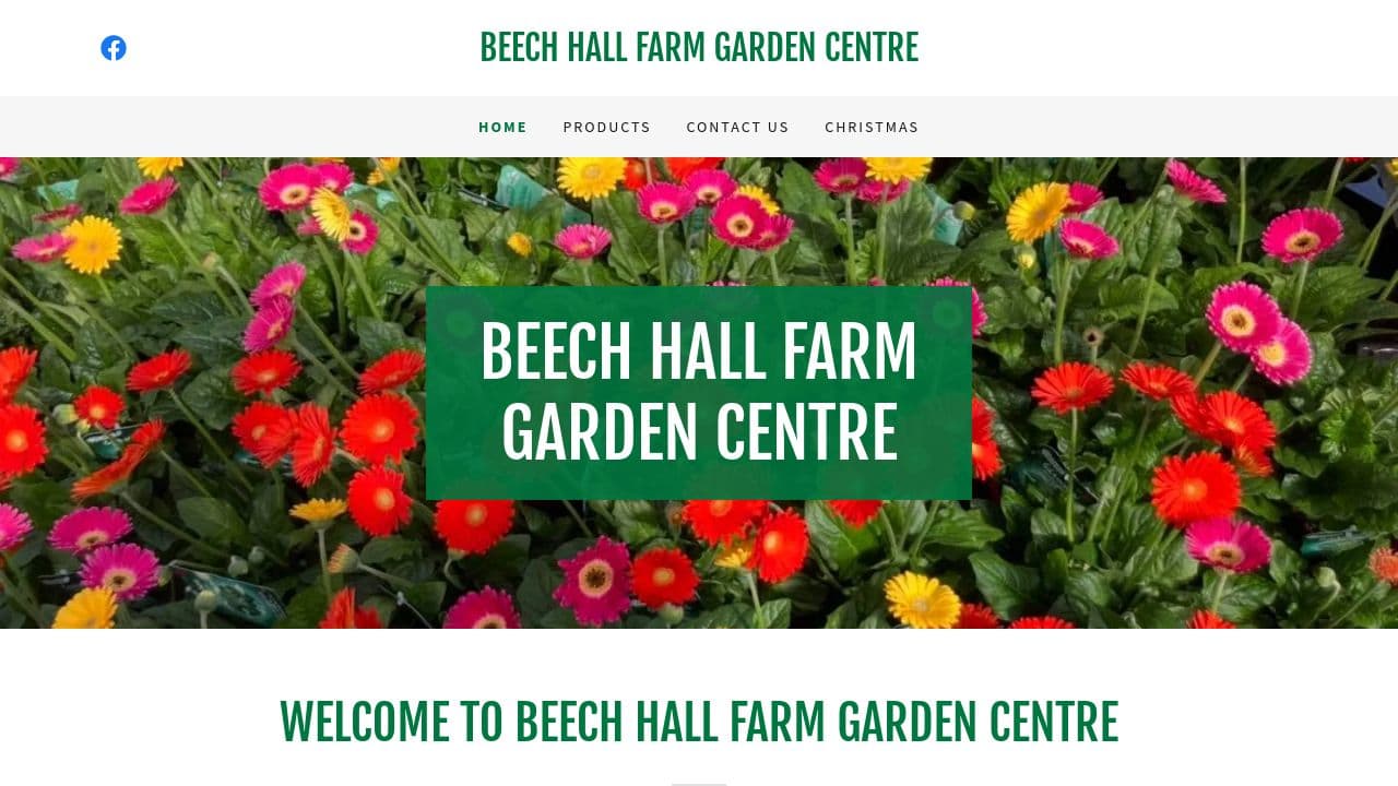 BEECH HALL FARM GARDEN CENTRE LIMITED website screenshot