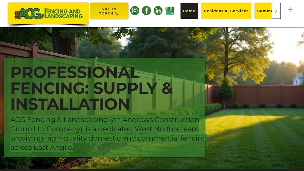 ANDREWS CONSTRUCTION GROUP LIMITED website screenshot